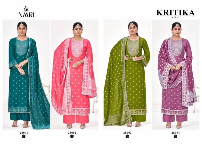 Naari Kritika Vol 2 Jacquard Heavy Dress Material Catalog
